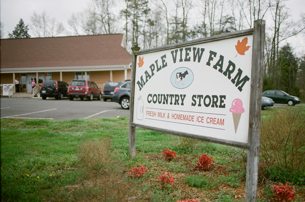 Maple View Farm, ice cream, "Map and Menu"