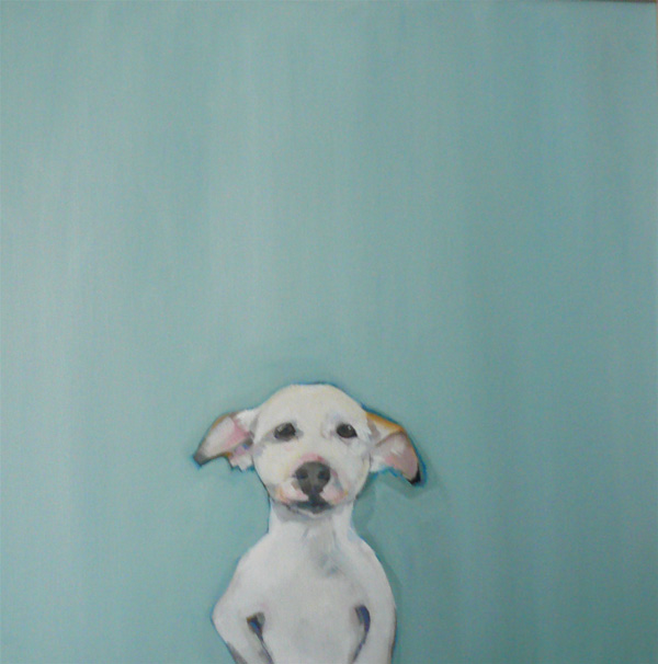 © Sally Muir, fine-art-painting-of-small-dog