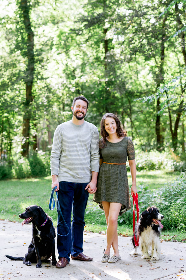 © Caroline Lima Photography, | Daily Dog Tag | Engagement session with Lab and Springer Spaniel