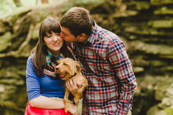 A fall Cuyahoga Valley National Park engagement session with Rachel and Matt.
