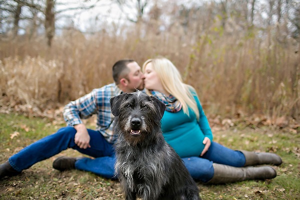 © April Ziegler Photography | maternity-session-with-dog, on-location-Philly-pet-photographer