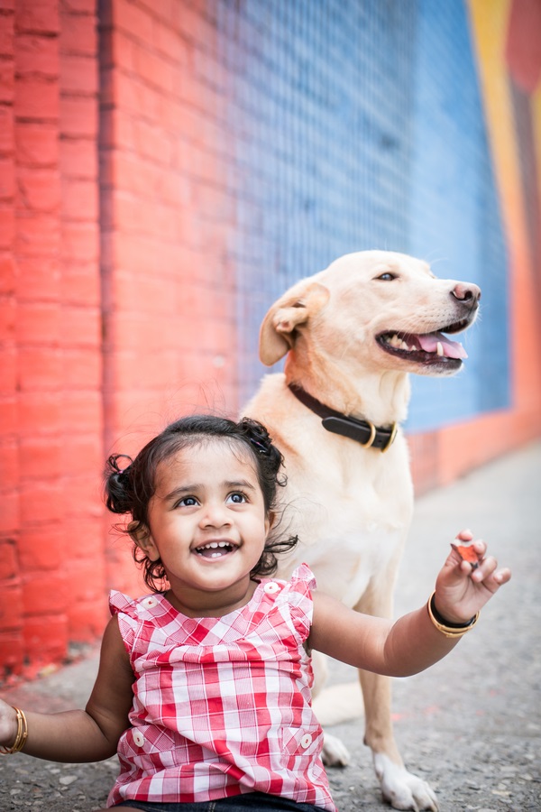 © Priyanca Rao Photography  | todddler and dog, Brooklyn lifestyle-dog-photography