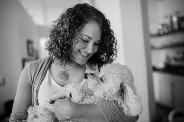 © Paw Prints| Pet Portraits by Charlene | cuddling Bichon Frise, girl and her dog