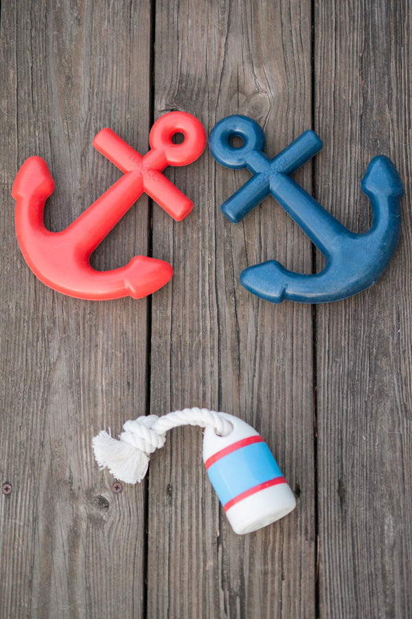 © Alice G Patterson Photography| Syracuse-product-photographer, red- blue- nautical -dog-toys, anchor, buoy, Waggo