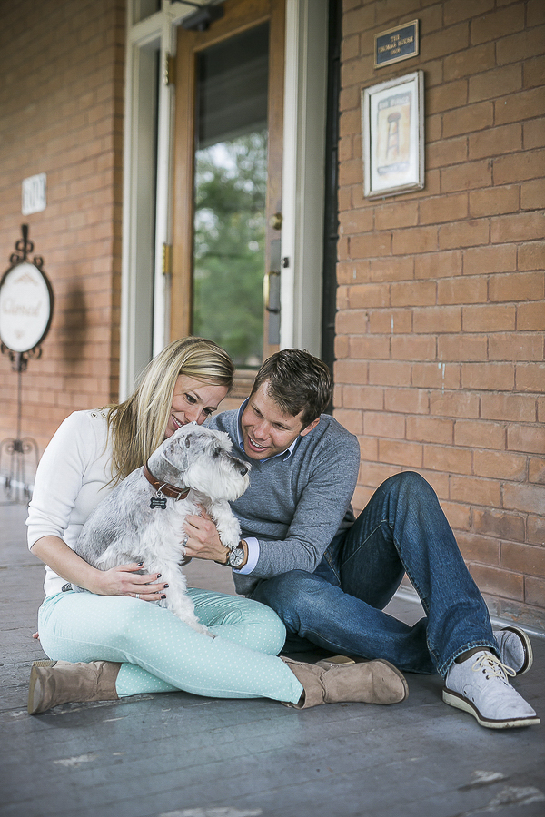 © Courtney Sargent Photography | dog, couple on porch