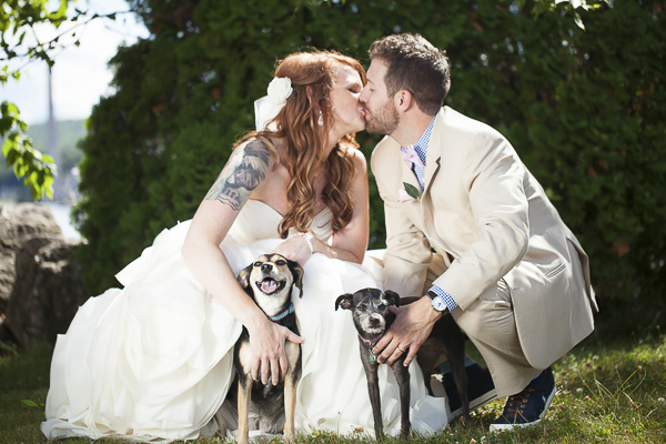wedding photos with dogs