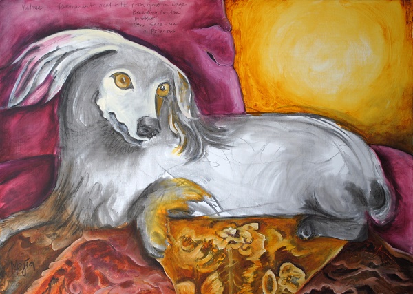 Velma, dog portraits, ©Cyrus Mejia | Mill Dogs Revenge, oil paintings