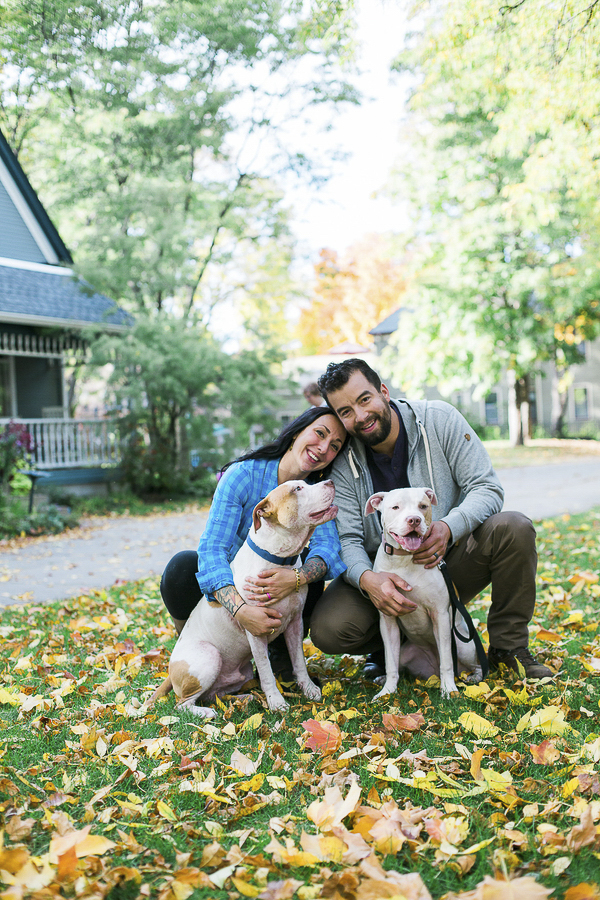 happy family, pitties and people, MN lifestyle engagement photographer