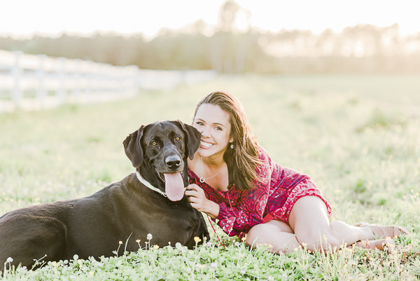handsome lab mix and his girl in pasture, lifestyle pet photography