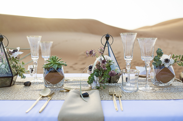 desert wedding details