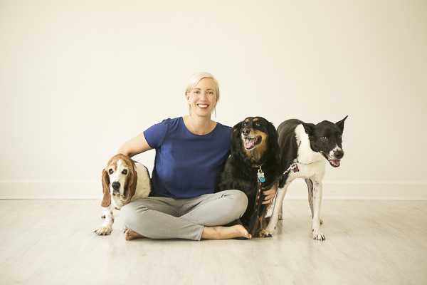 woman and her dogs, Nashville pet photography, Mandy Whitley photography