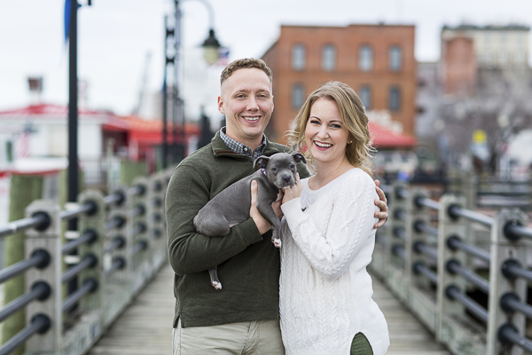 Marine and his fiance and puppy, Wilmington, NC ©Erin Costa Photography