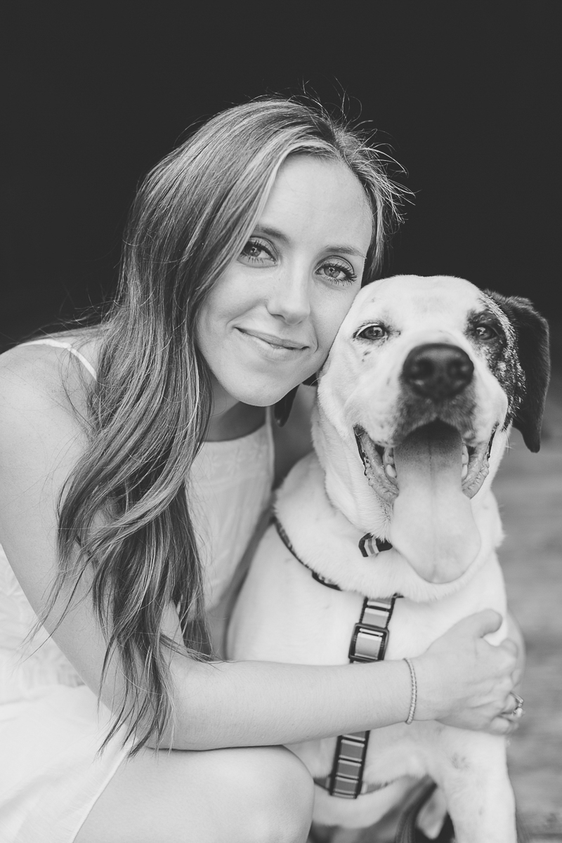 beautiful portrait of woman and mixed breed dog, ©Brandy Angel Photography | lifestyle dog photography