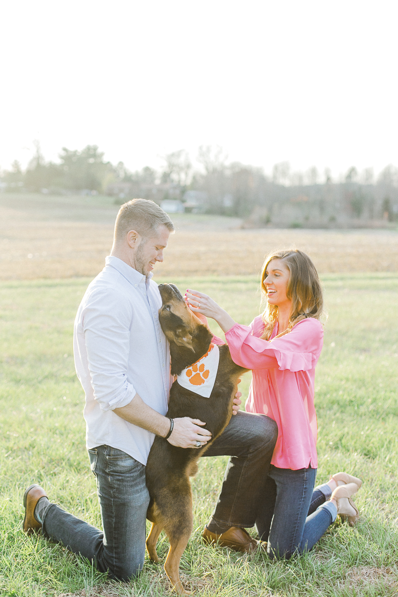 ©Casey Hendrickson Photography | Charlotte, NC Engagement photos with a dog