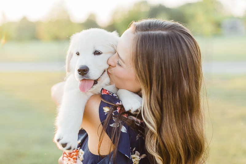 puppy love, Best Furry Friend, woman kissing adorable puppy, ©Victoria Hunt Photography | Indiana lifestyle photography