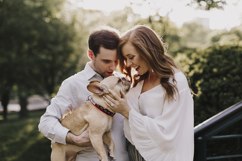 love between dogs and humans, pet friendly engagement photos, Alyssa Barletter Photography
