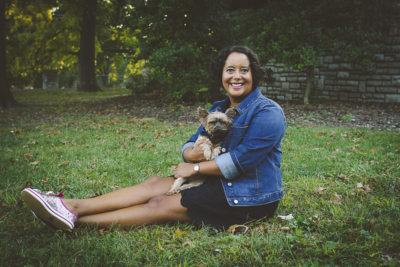 beautiful woman holding her dog, love between dogs and people | ©Aim With Mia Photography, St Louis, MO, lifestyle family portraits,