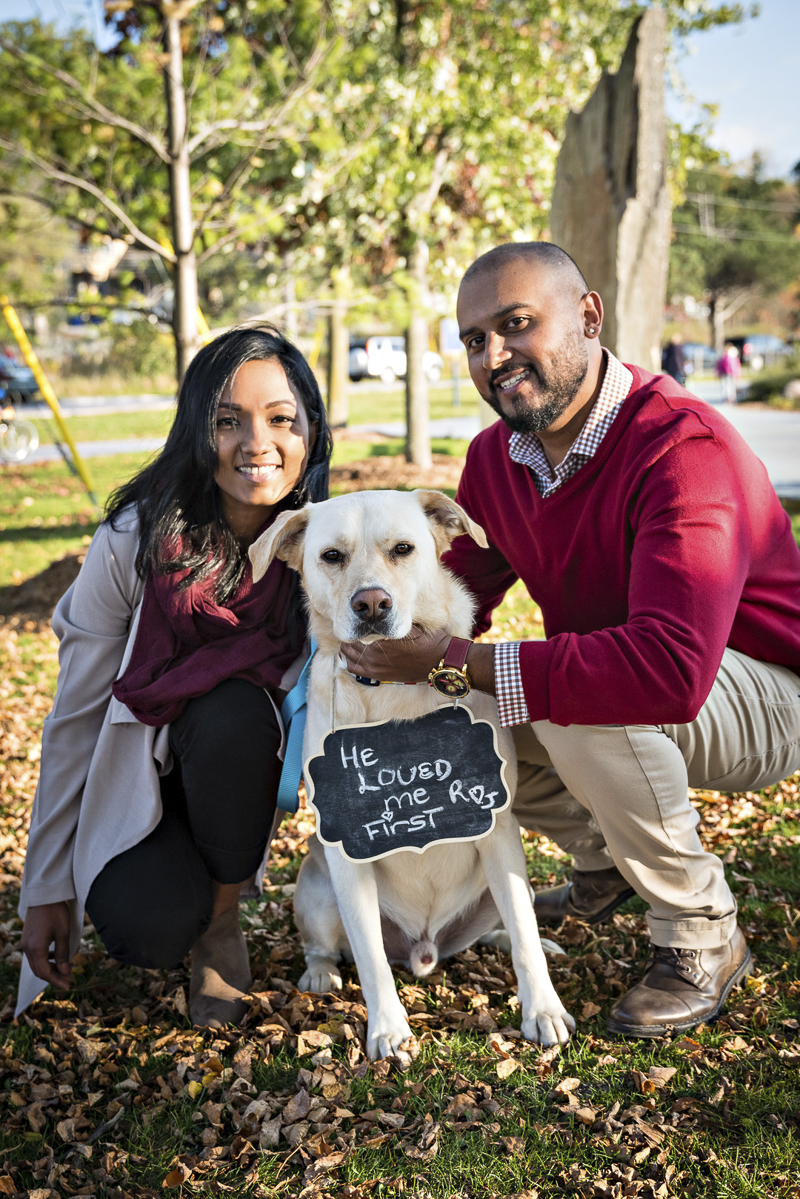 ©Jennifer Newberry Photography | wedding announcement with dog