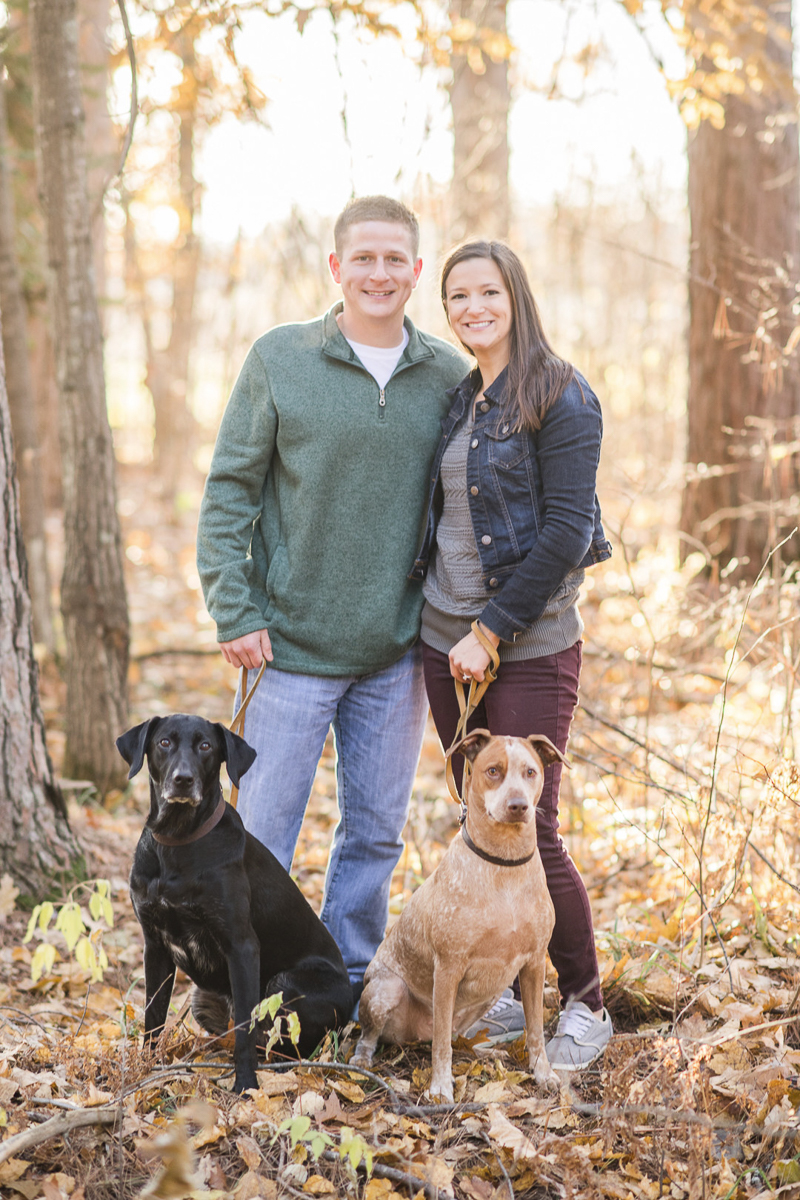 ©Kayla Lee Photography + Design | fall engagement photos with dogs