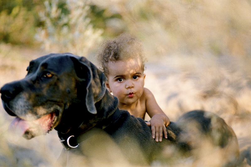 adorable toddler and her dog | beautiful fine art family photography ©Rachel Sima Photography
