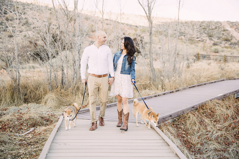couple walking their dogs, ©Alycia Moore Photography |, Red Springs, Red Rock Canyon, Nevada