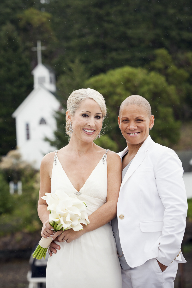 just married ©Stephanie Cristalli Photography | same sex wedding, Roche Harbor Resort
