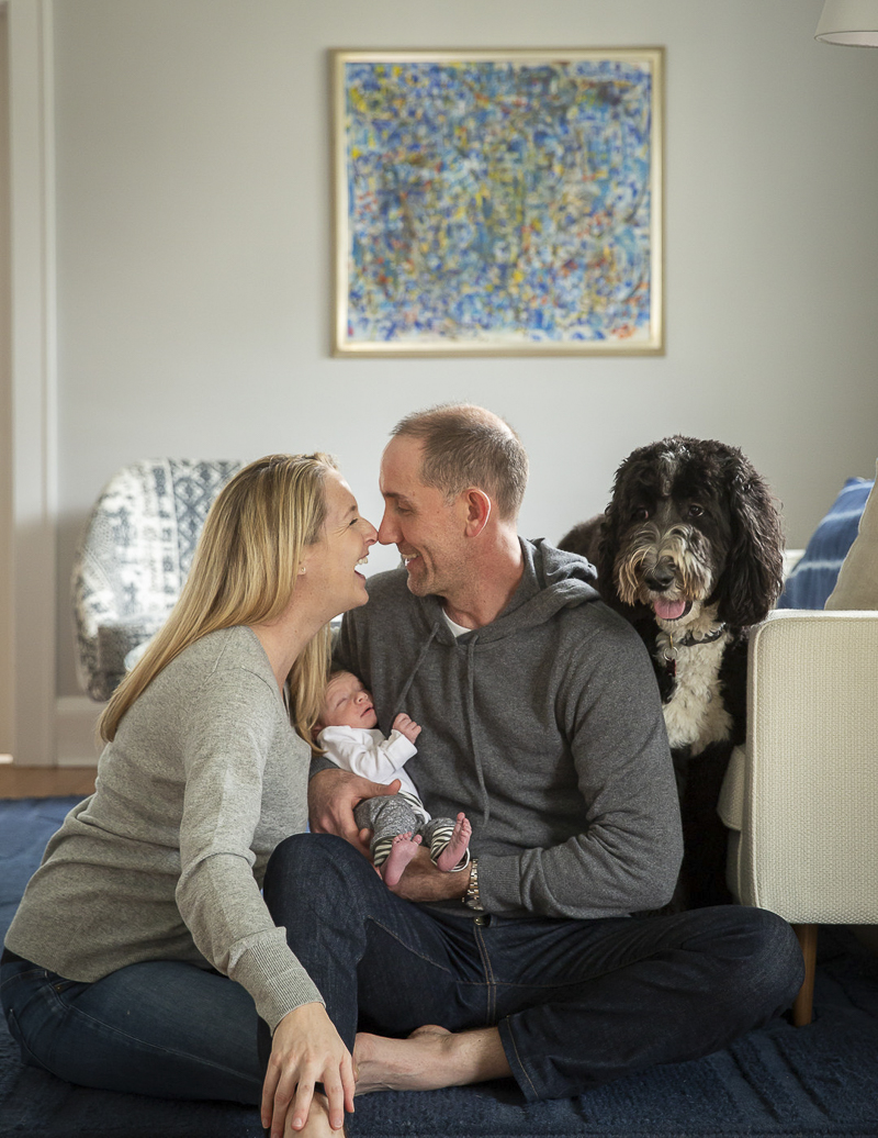 ideas for including pets in newborn sessions,©Imagine It Photography 