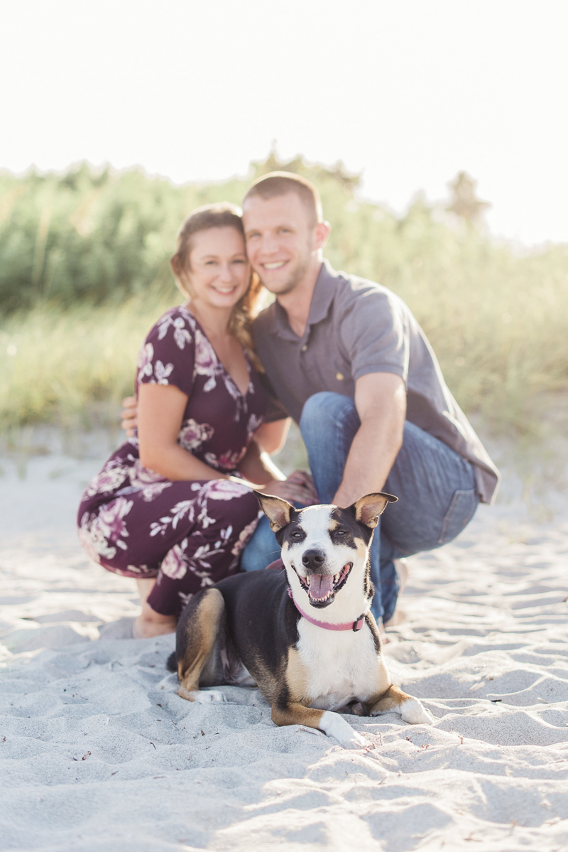 ©Liz Cowlie Photography – dog-friendly engagement session with Collie-Heeler mix