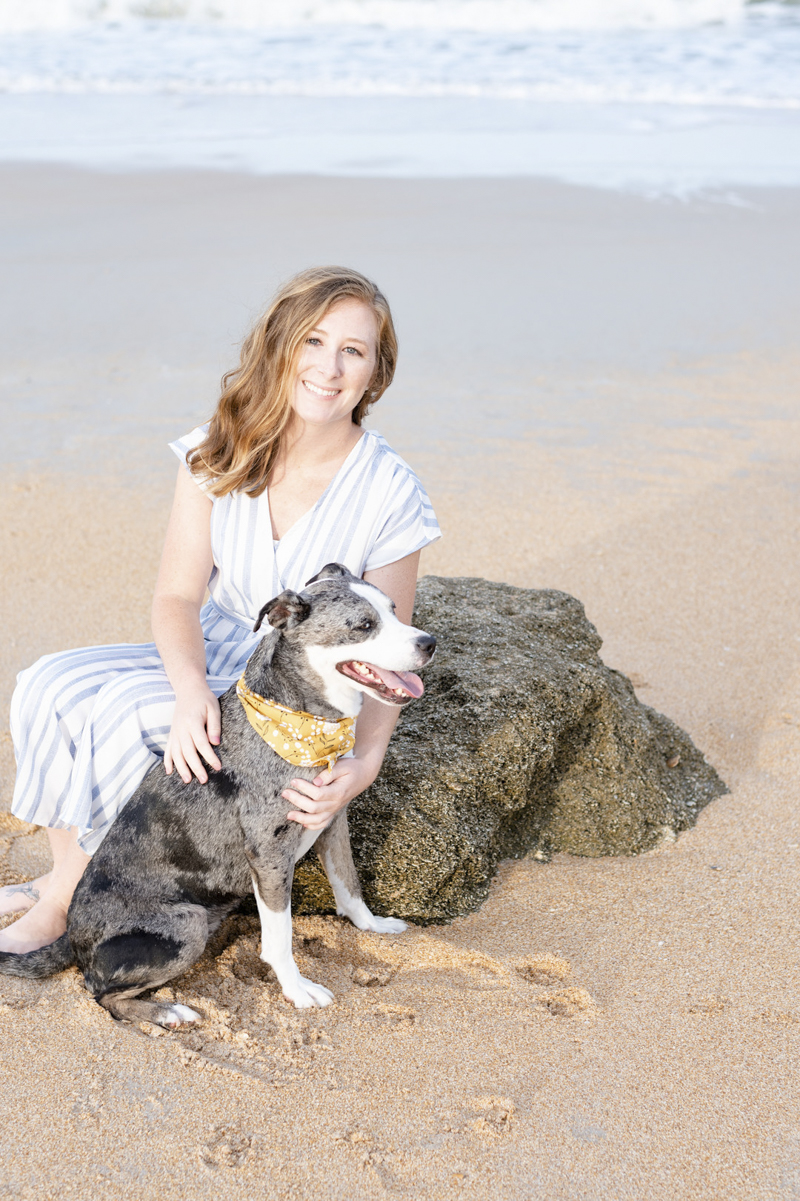 bond between humans and dogs, ©1416 Photography, Marineland Beach Florida, lifestyle family photos