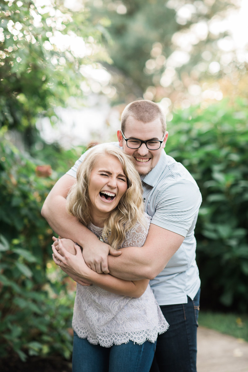 playful engagement portraits, ©Allie Siarto & Co. Photography | dog-friendly engagement session, East Lansing, MI