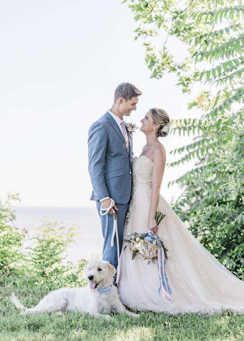 dog-friendly wedding inspiration, summer wedding ideas ©Landrum Photography 