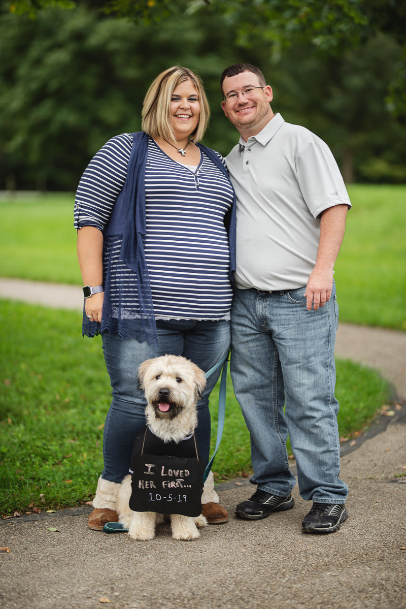 couple and their Wheaten terrier, ©Stephanie West Photography