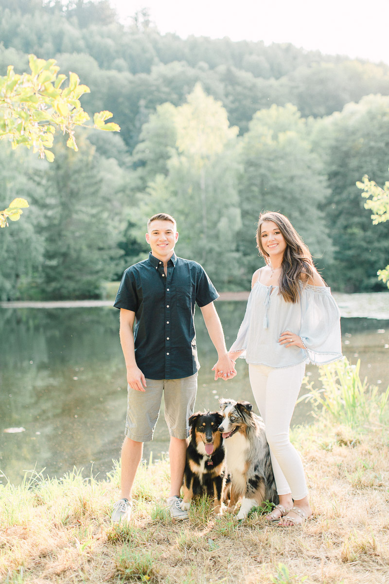 couple and their dogs, anniversary photo session | ©Alicia Yarrish 