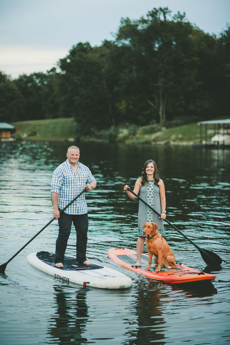 Paddleboarding with a dog | ©Kate Spencer Photography
