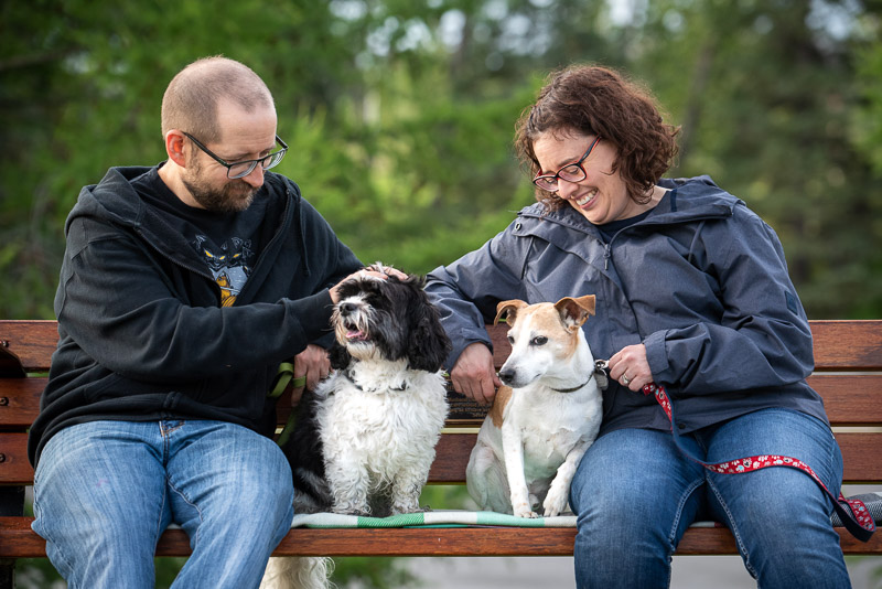 dog-friendly family photos, ©Chase Magic Photography | Calgary lifestyle photography for pets and their people