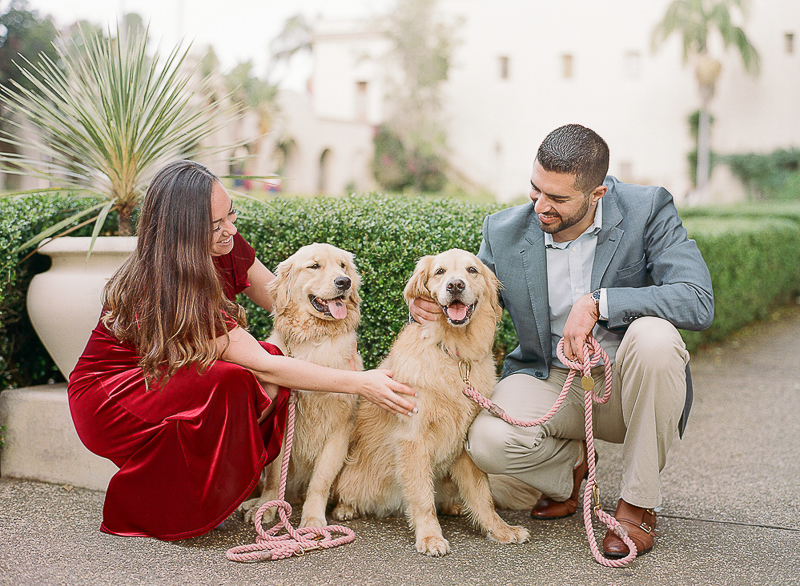 Dog-friendly Engagement Photos | Balboa Park