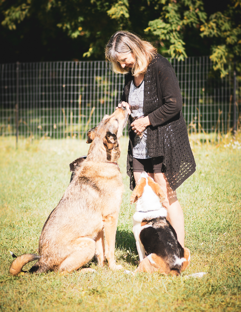 woman and her dogs, © Beth Photography - lifestyle pet photographer
