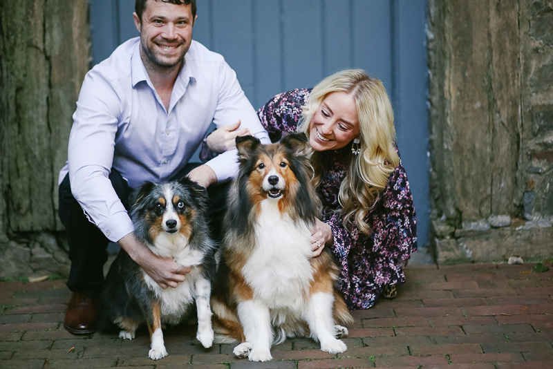 Helena Woods | dog-friendly engagement session, Old Town Alexandria