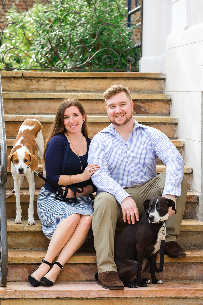 happy couple and their dogs, Charleston Photo Art