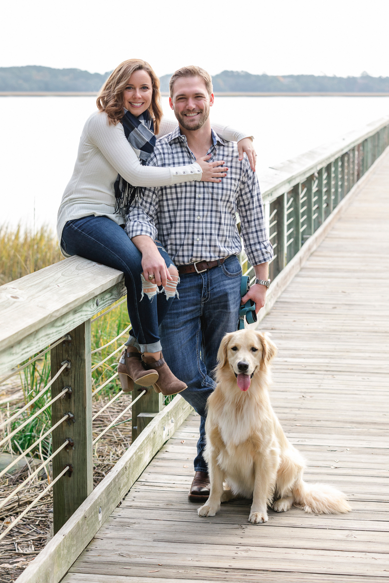couple and their dog on dock, ©Charleston Photo Art, LLC,