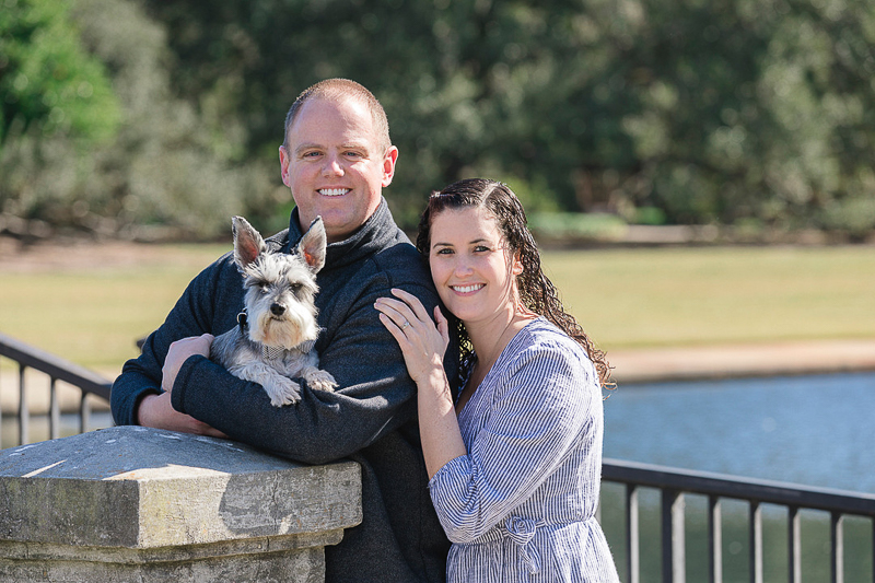 family portraits with a mini Schnauzer | © Charleston Photo Art | dog-friendly family portraits
