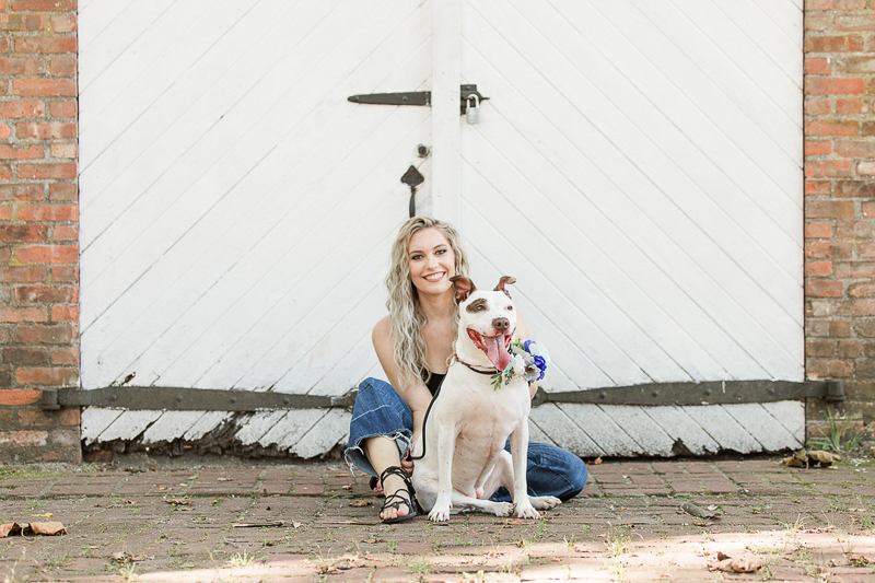 dog-friendly portraits, on location pets and people portraits, Allaire State Park | ©Limelight Entertainment