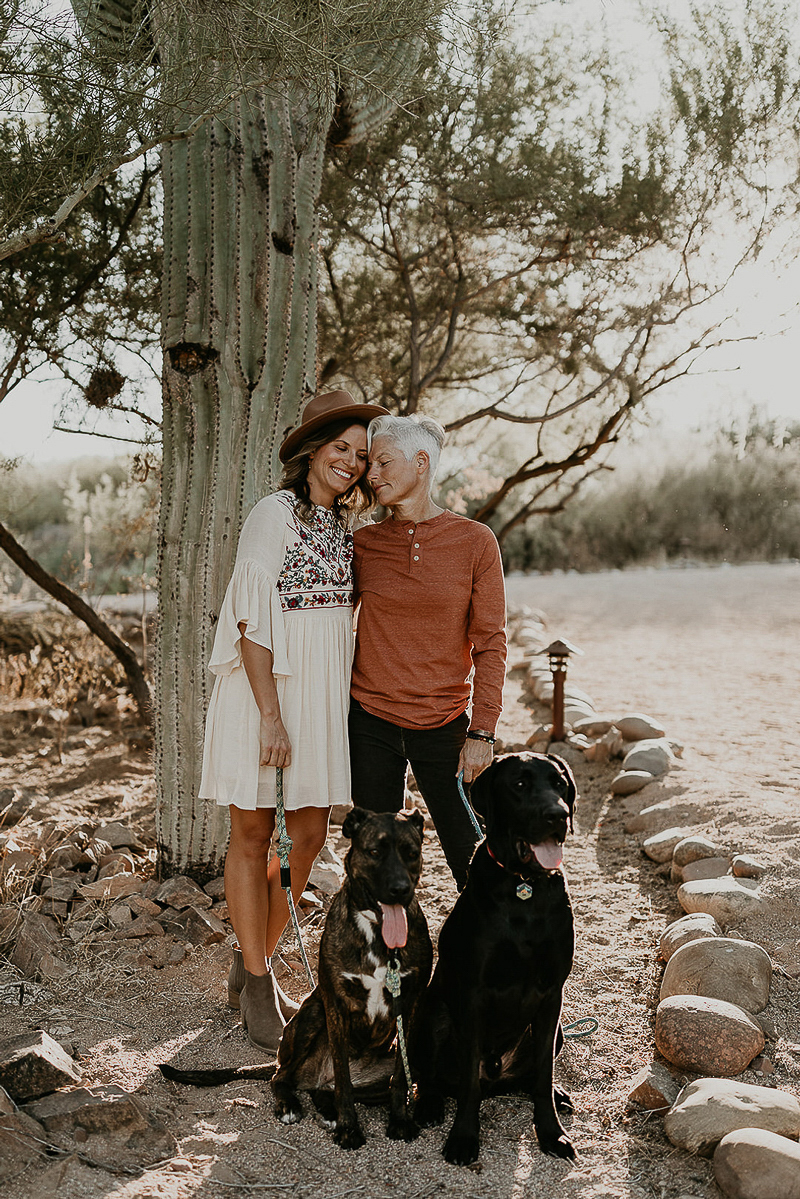 dog-friendly engagement session, Mesa, Arizona | ©Kali M Photos
