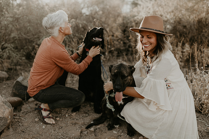dog-friendly engagement session | ©Kali M Photos | Arizona wedding and elopement photographer