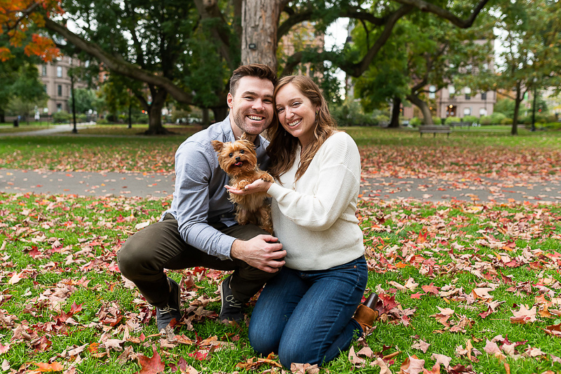 engagement photos with a Yorkshire Terrier | ©Jess Sinatra Photography 