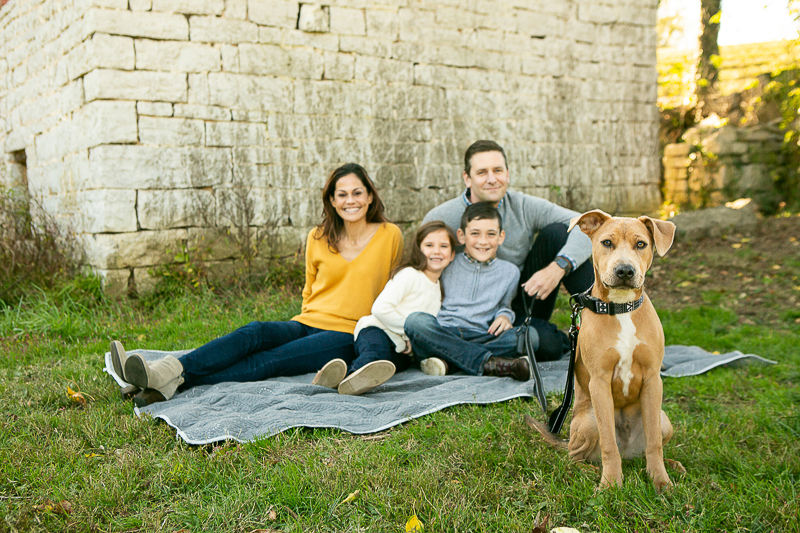 Dog-friendly family portraits in Brentwood, Tennessee by Nashville Pet Photographer, ©Mandy Whitley Photography