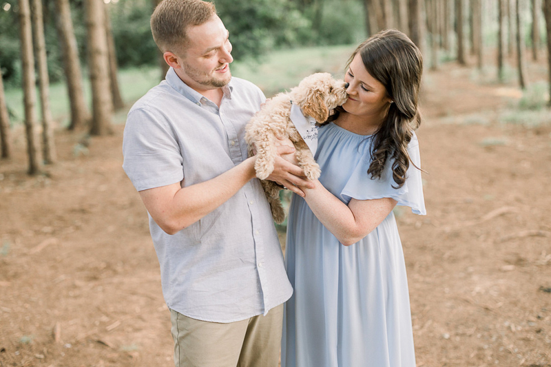 engaged couple holding their puppy, ©John Malloy Photography, Lancaster, PA