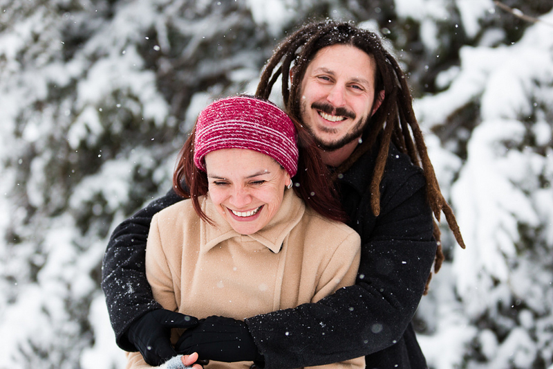 winter portrait ideas, man hugging woman, ©Megan Rei Photography | Northern Virginia wedding photographer
