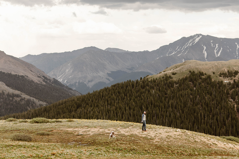 man and his dog, Colorado adventure photography ©Sheena Shahangian Photography 