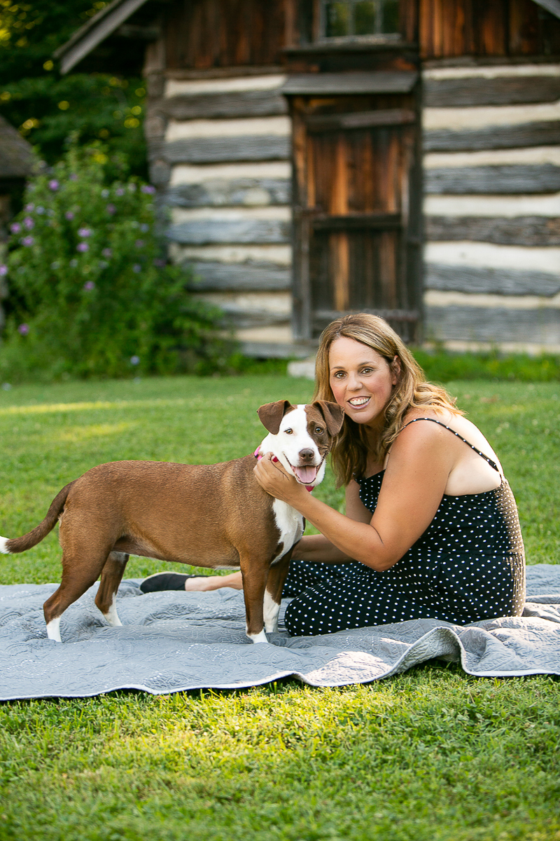 love between dog and woman, dog-friendly portraits, ©Mandy Whitley Photography, Nashville
